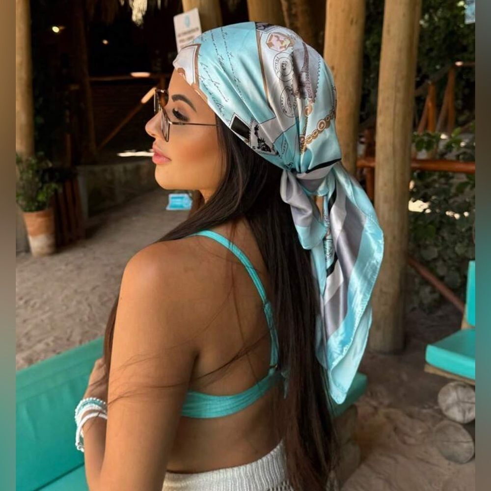 Boho summer Scarf H2 - Picture 2 of 5